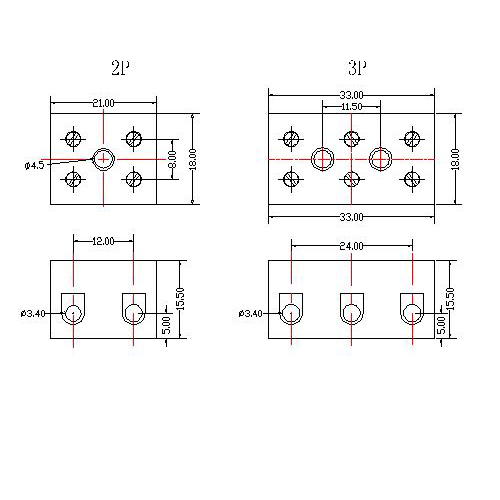 AT808-12.0XX-A Feed Through Terminal Block Pitch12.0mm 