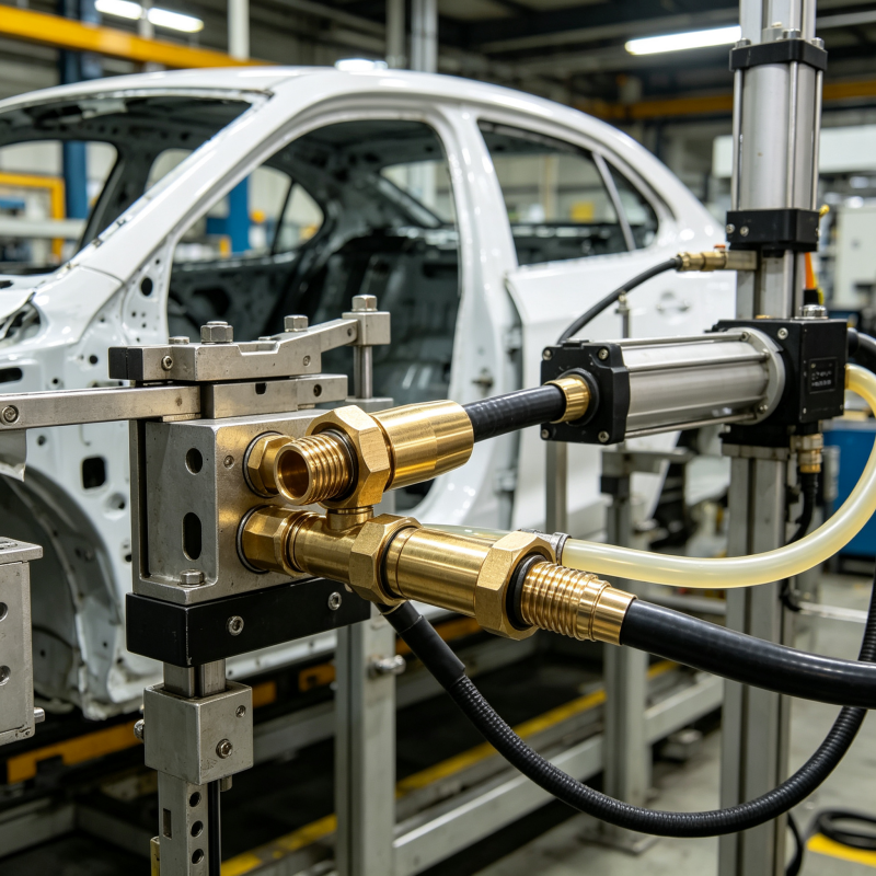 دفع هوائي في الموصل Pneumatic Push In Connector