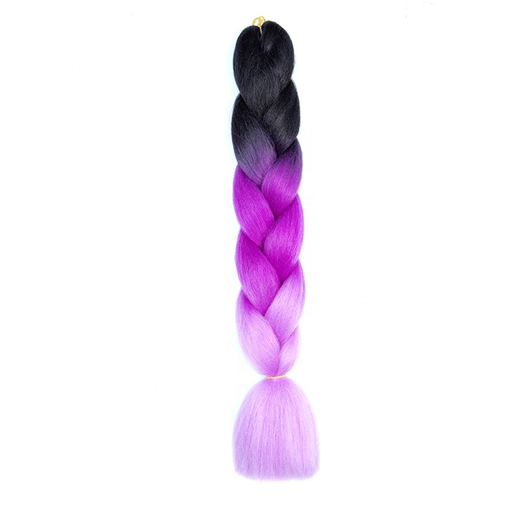 24inch 100grams ombre color jumbo braiding hair extensions crochet twist synthetic jumbo braid hair