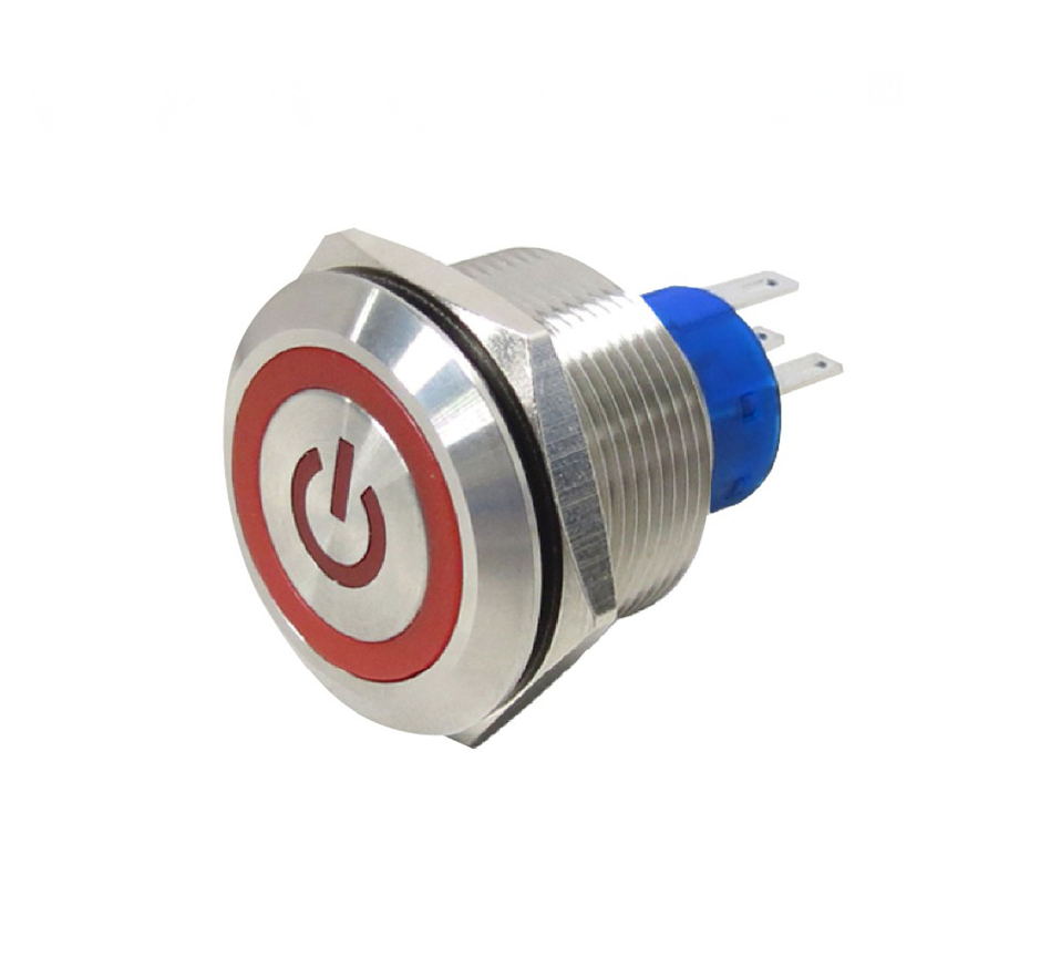 25MM Waterproof Long Life Push Button Switch