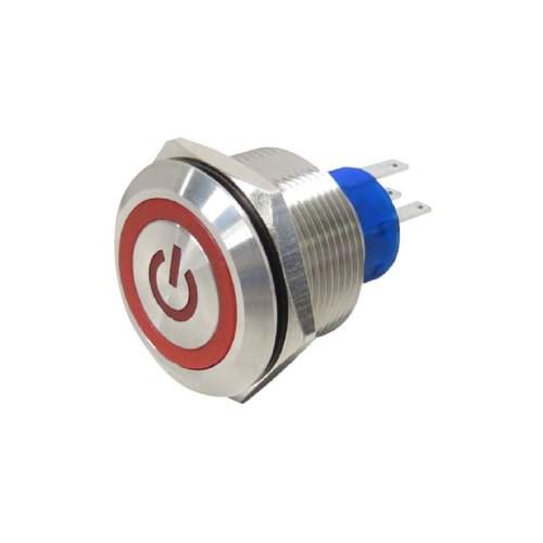 Interruptores pulsadores impermeables de larga duración de 25 mm