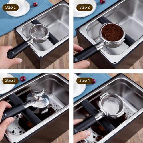 Coffee Knock Box Kaffeepulverbox Edelstahl