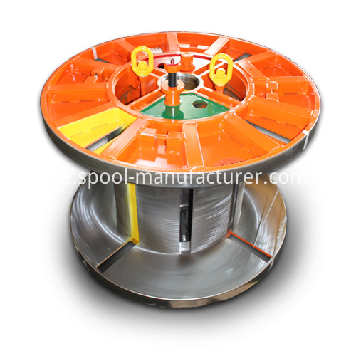 zusammenklappbares Aufrollsystem für Rollen collapsible reel coiling lifting system