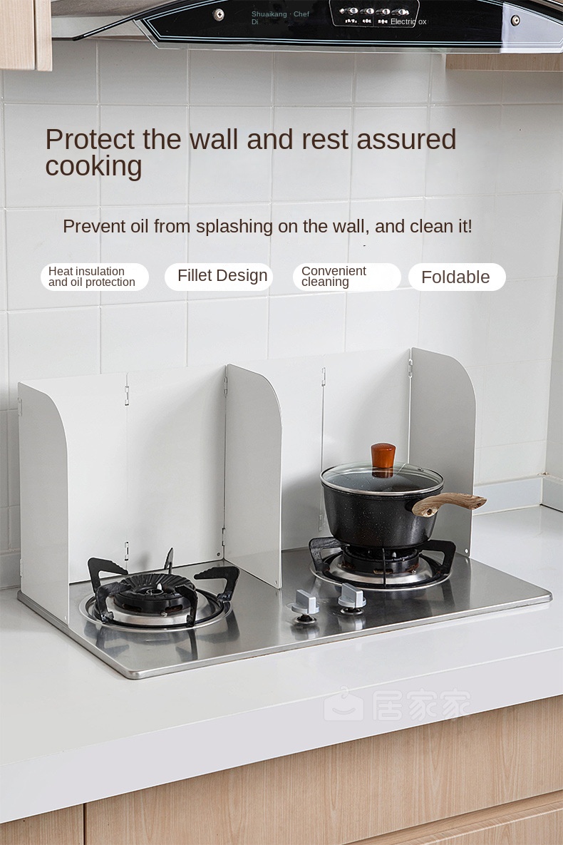 تخته عایق حرارتی تاشو برای اجاق گاز Foldable Heat Insulation Board for Gas Stove