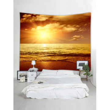 Tapestry Wall Hanging Sea Wave Beach Series Tapestry Sunrise Dusk Tapestry for Bedroom Home Dorm Decor