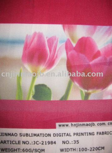 Transfer printing flag fabric