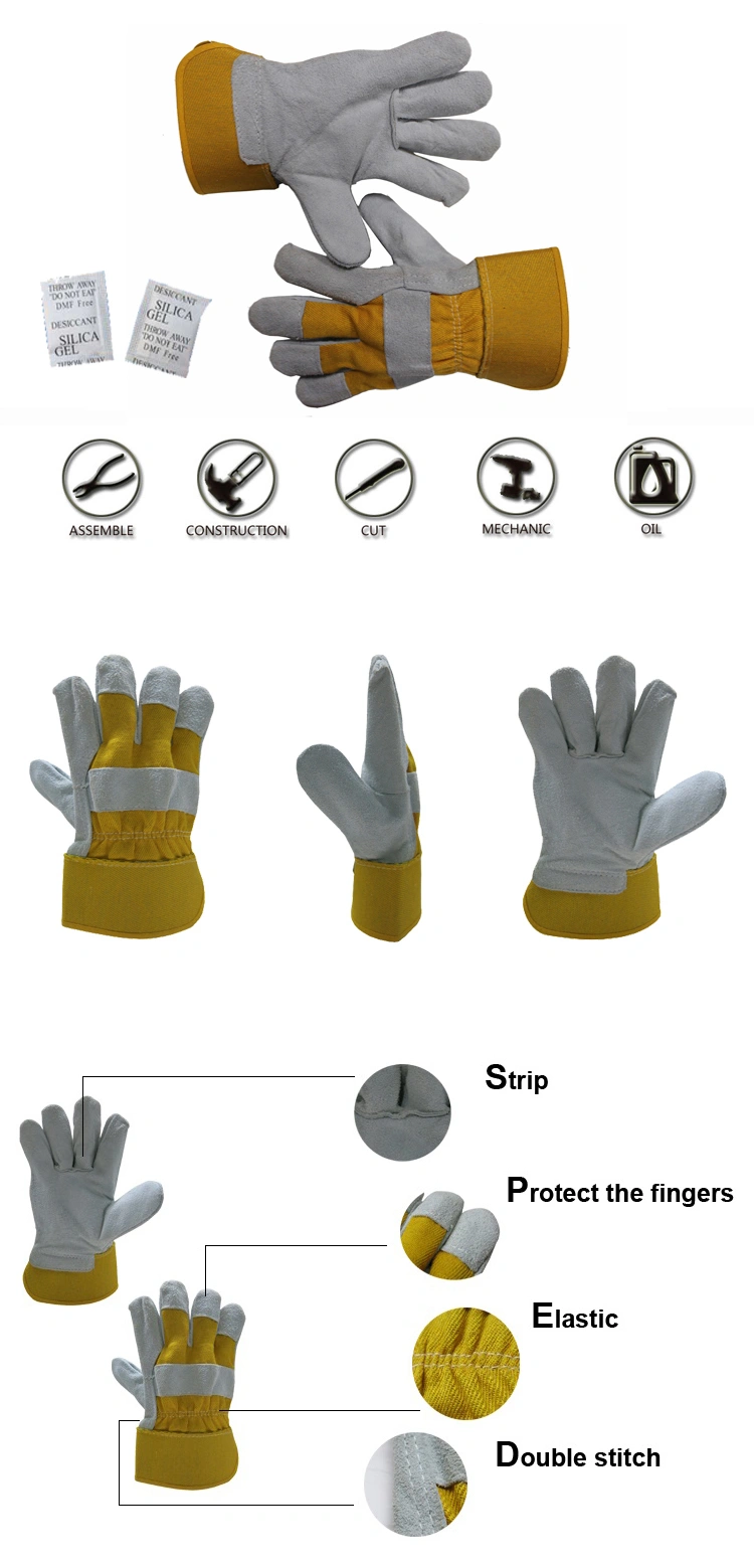 Wholesale Construction Daily Use Working Leather Gloves Ce 4244