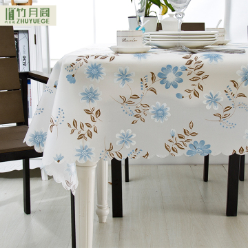 Cheap custom printed rectangular disposable plastic single tablecloth