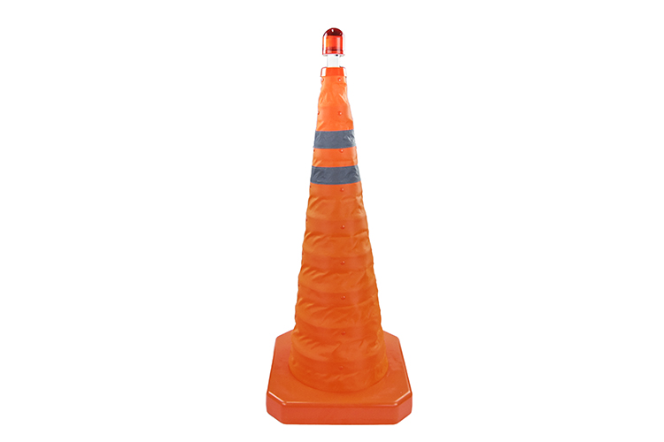 Flashing Folding Traffic Cones