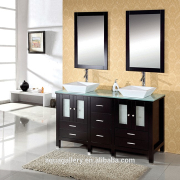 Expresso Double Sinks Double Mirrors Bathroom Vanity