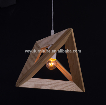 Wooden pendant lamp