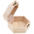 Hexagon Small Unfinished Wooden Jewelry Boxes Wholesale