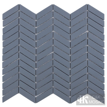 Dark Grey Glass Mosaic Bathroom Tile