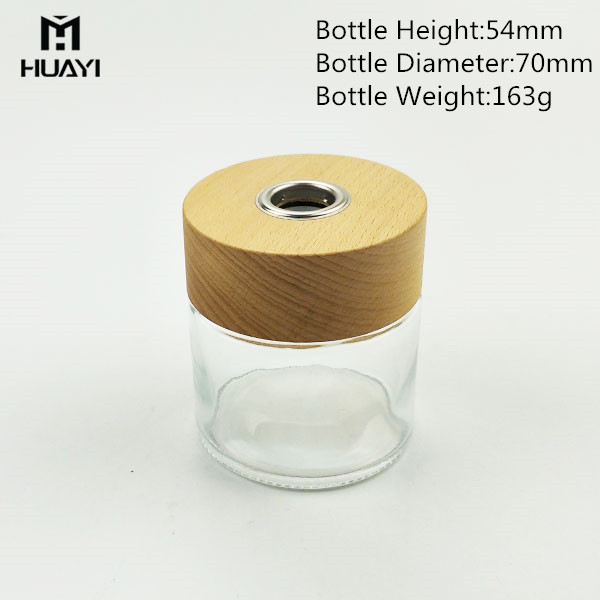 wholesale rattan stick fragrance transparent 100ml empty square reed diffuser glass bottle