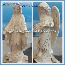 European style angel nature granite stone sculpture