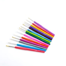 Colorful Plastic Handle Crochet Hooks 0.5mm - 3.0mm