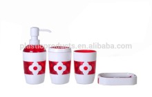 Flower Porcelain Bathroom set Alabaster bathroom Set