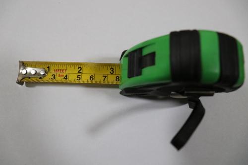 Retractable Tape Measure 3-Way-Lock Metric Rubber Measuring