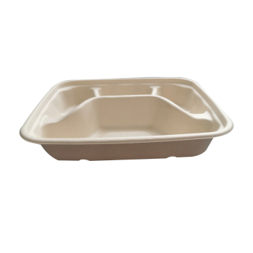 100%Compostable Biodegradable Bagasse 4-com Container