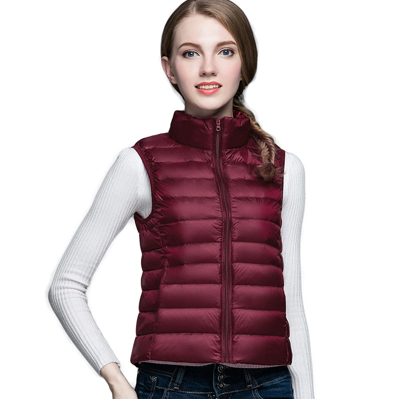 Fashion Winter Colorful Coat Warm Lightweight Storable Puffer Duck Down Jacket