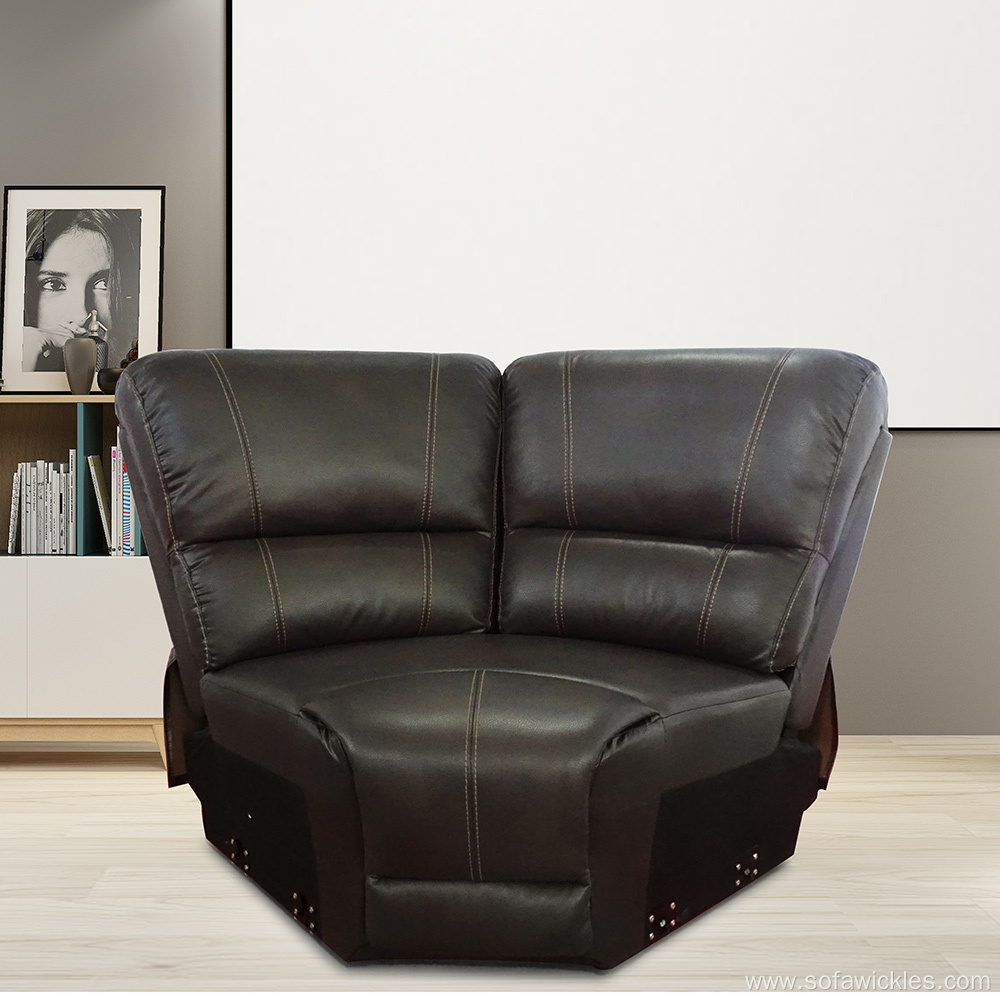 Modern Leather Recliner Sofa Manual Recliner Corner Sofa