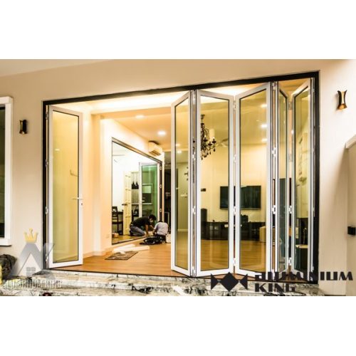 3m aluminium bifold doors Exterior Aluminum Door Patio Aluminium Folding Glass Door Manufactory