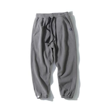 Pantaloni da uomo in micro pile con elastico in vita