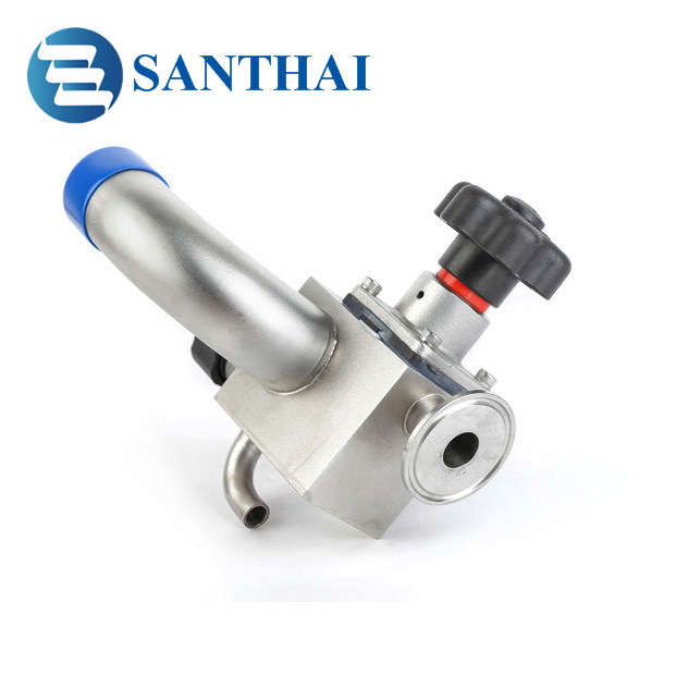 Food Grade Stainless Steel SS316L U-type Three Way Diaphragm Valve