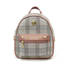 New trendy houndstooth small backpack