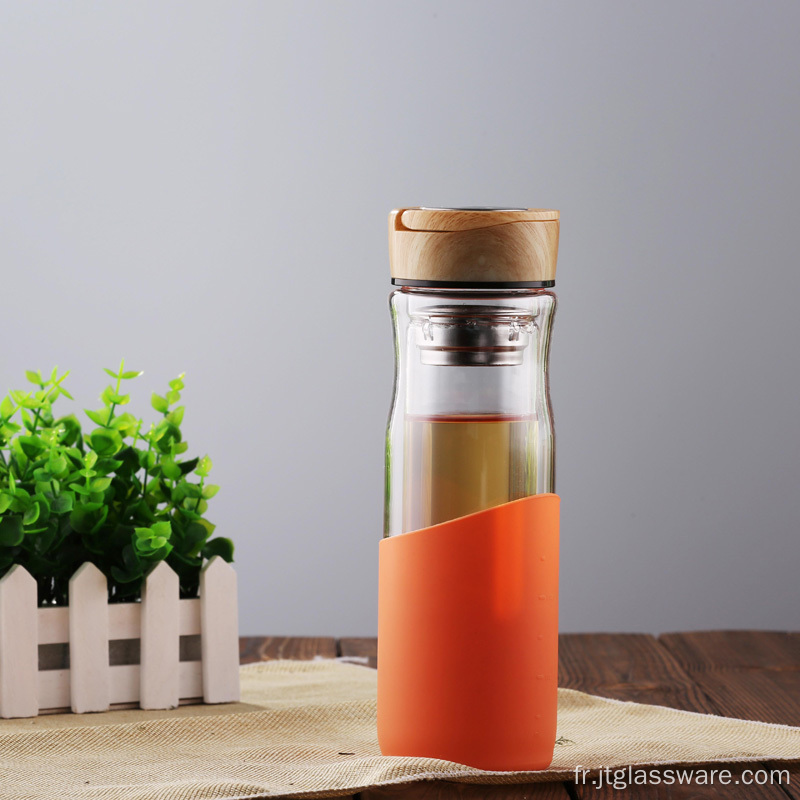 Bouteille d&#39;eau d&#39;infusion en verre bon marché de haute qualité