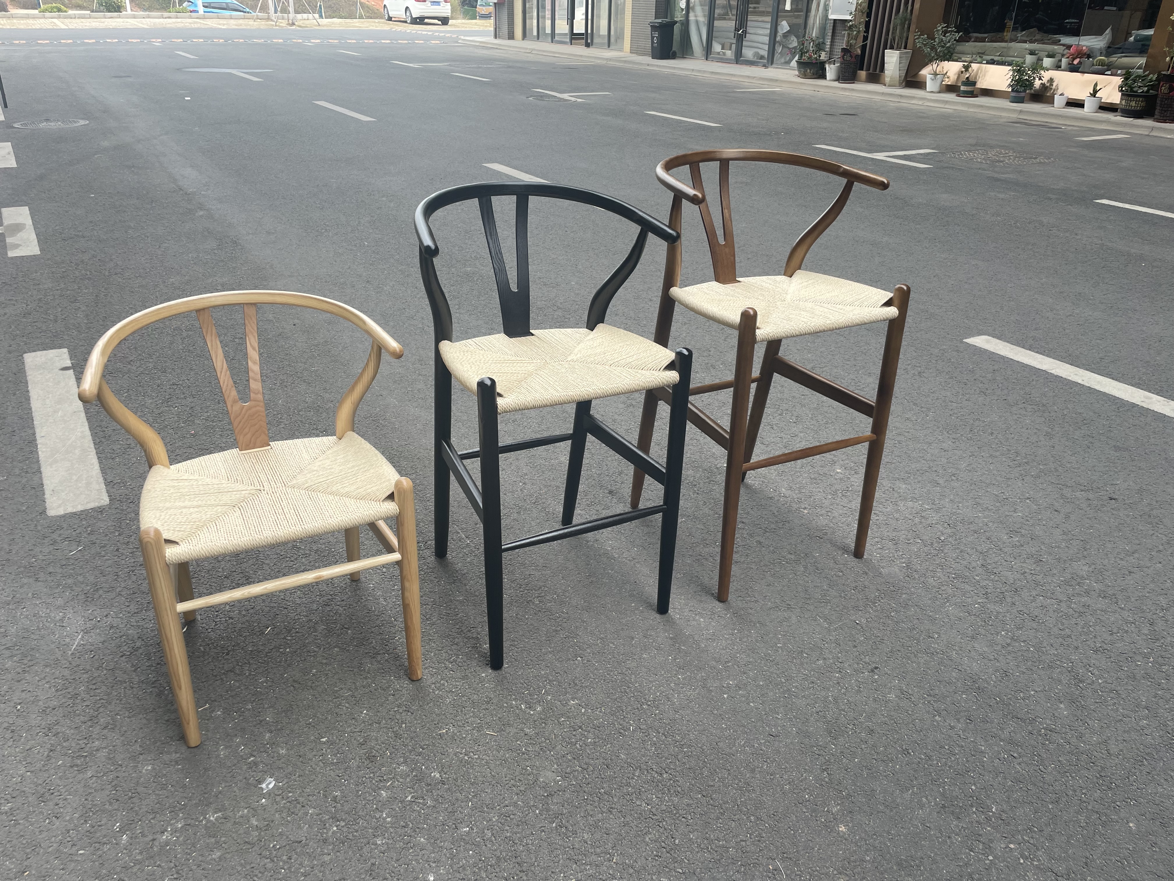 wishbone counter stool