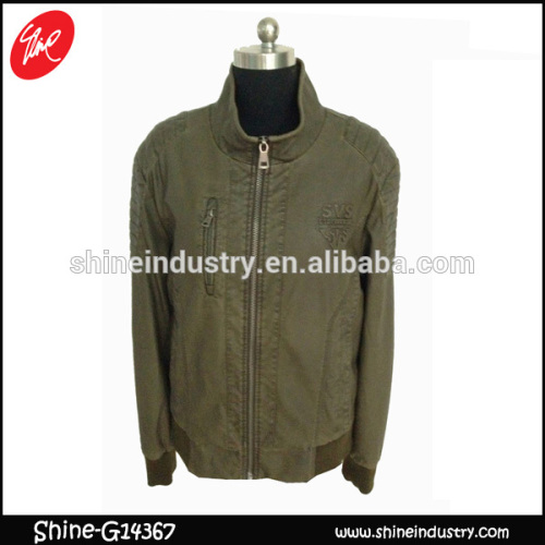 Fashionable Contracted wind Dark green short overCoat