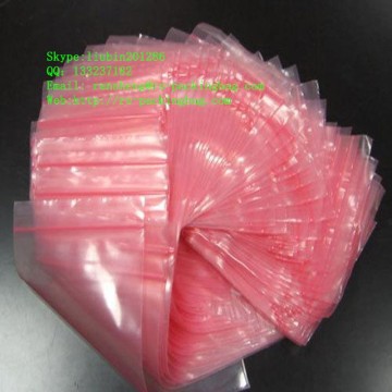 pink anti-static headset bags for zipper