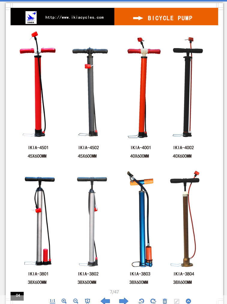 bicycle pump 