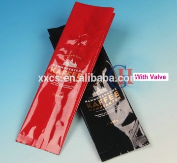 customized coffee bag with valve