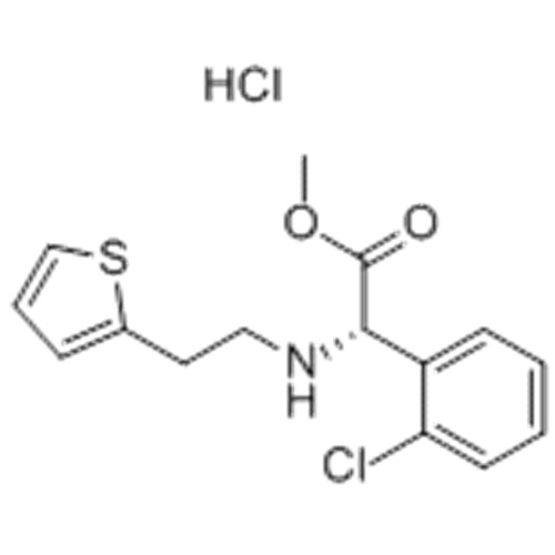 Chlorhydrate de D - (+) - méthyl-alpha- (2-thiényléthamino) (2-chlorophényl) acétate CAS 141109-19-5