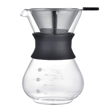 Pour Over Coffee Maker with Protective Silicone Sleeve