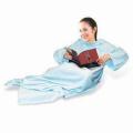 Bulu selimut dengan lengan, terbuat dari 100% Polyester, cocok untuk menonton TV dan permainan kolam