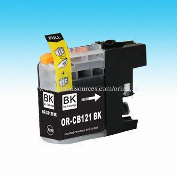 Compatible Ink Cartridge with Brother LC121BK for DCP-J552DW/DCP-J752DW, MFC-J470DW/J650DW