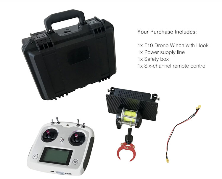 Drone Winch with Hook Cargo Drop Device 5kg Drone Payload Drone Accessories for DJI M600 M600 Pro
