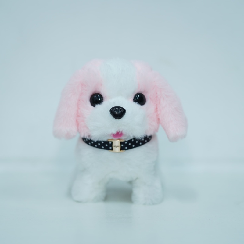 Small Color St Bernard Electric Plush Dog