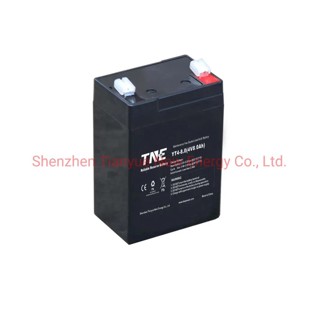 4V 8ah Lead Acid AGM Battery for Emergency Lighting/Toy/Security Alam