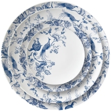 Vintage Blue and White Bone China Plates