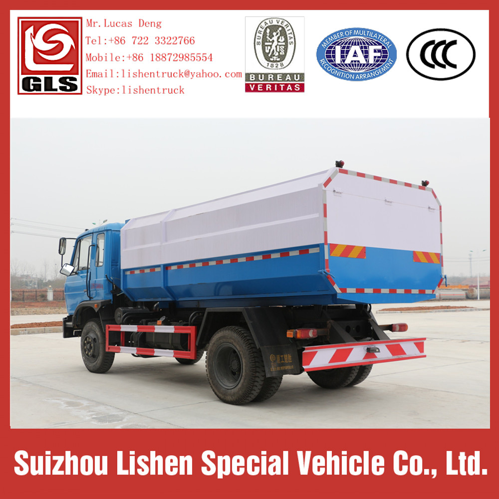 Dongfeng 145 Crane Bucket Garbage Dump Truck