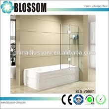 Simple design bathroom portable glass bath shower screen