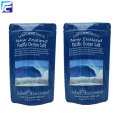 Custom reusable stand up plastic sea salt pouch