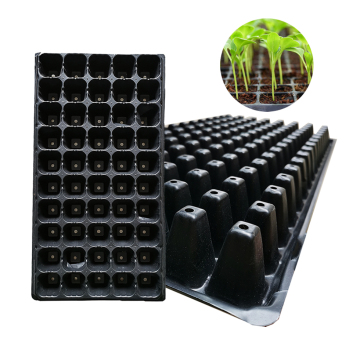 128 Cells Plug Seed Starting PS Plastic Grow Trays for Vegetable Greenhouse