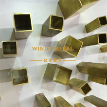 Brass square tube for antique vehicle restoration