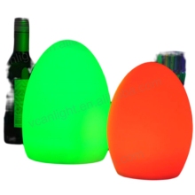Indoor Plastic Egg Shape Lamp with LED Lighting
