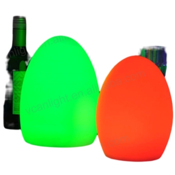 Indoor Plastic Egg Shape Lamp with LED Lighting